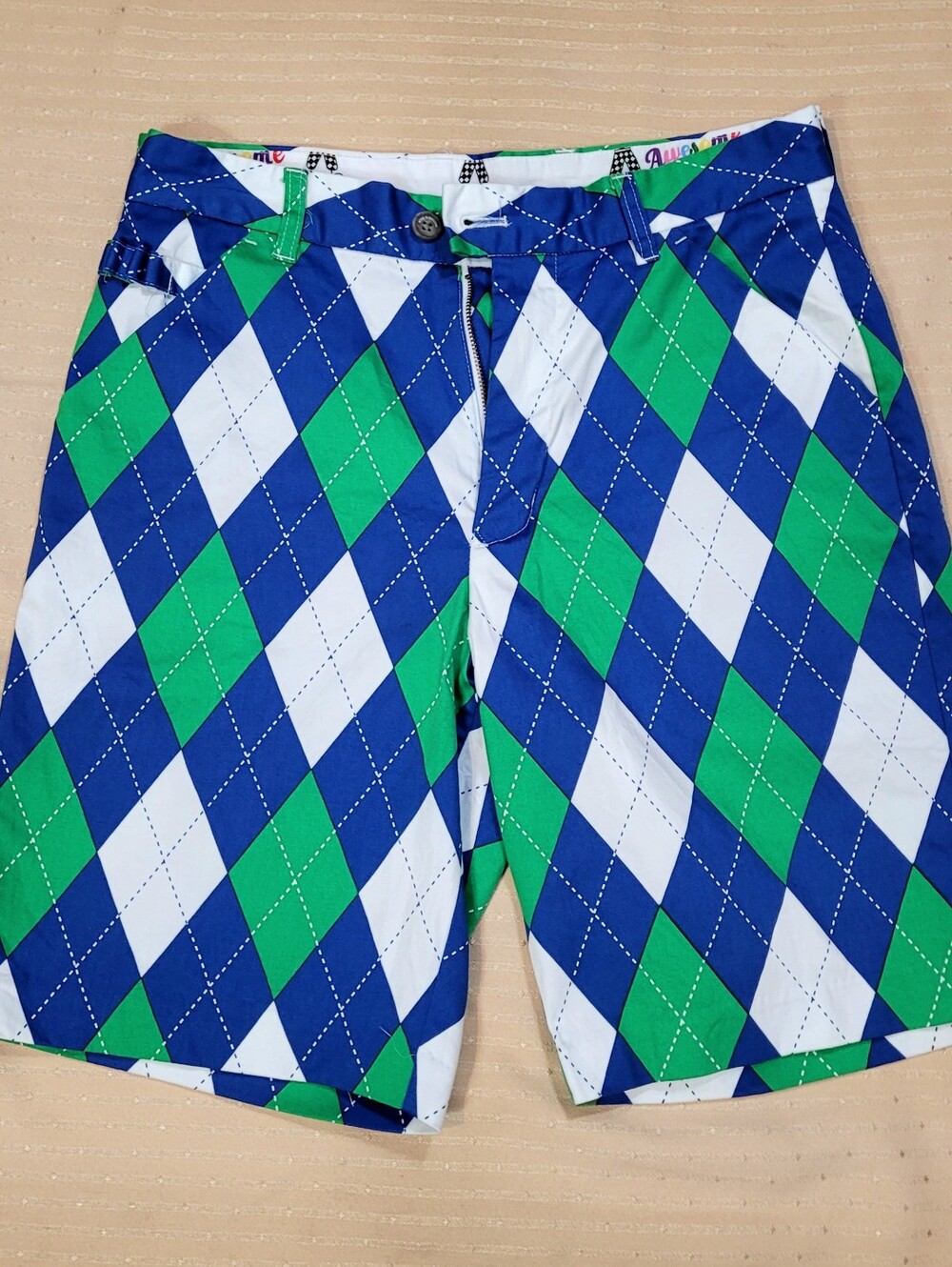 NWOT, Royal And Awesome Golf Shorts, Size 30.